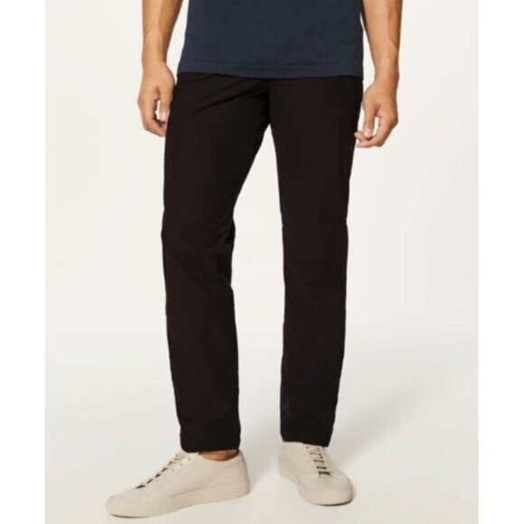 Lululemon Mens Black‎ Slim Fit Pants Size 34 - Picture 1 of 8